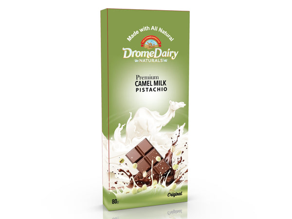 DromeDairy Naturals Premium Camel Milk Chocolate - Pistachio